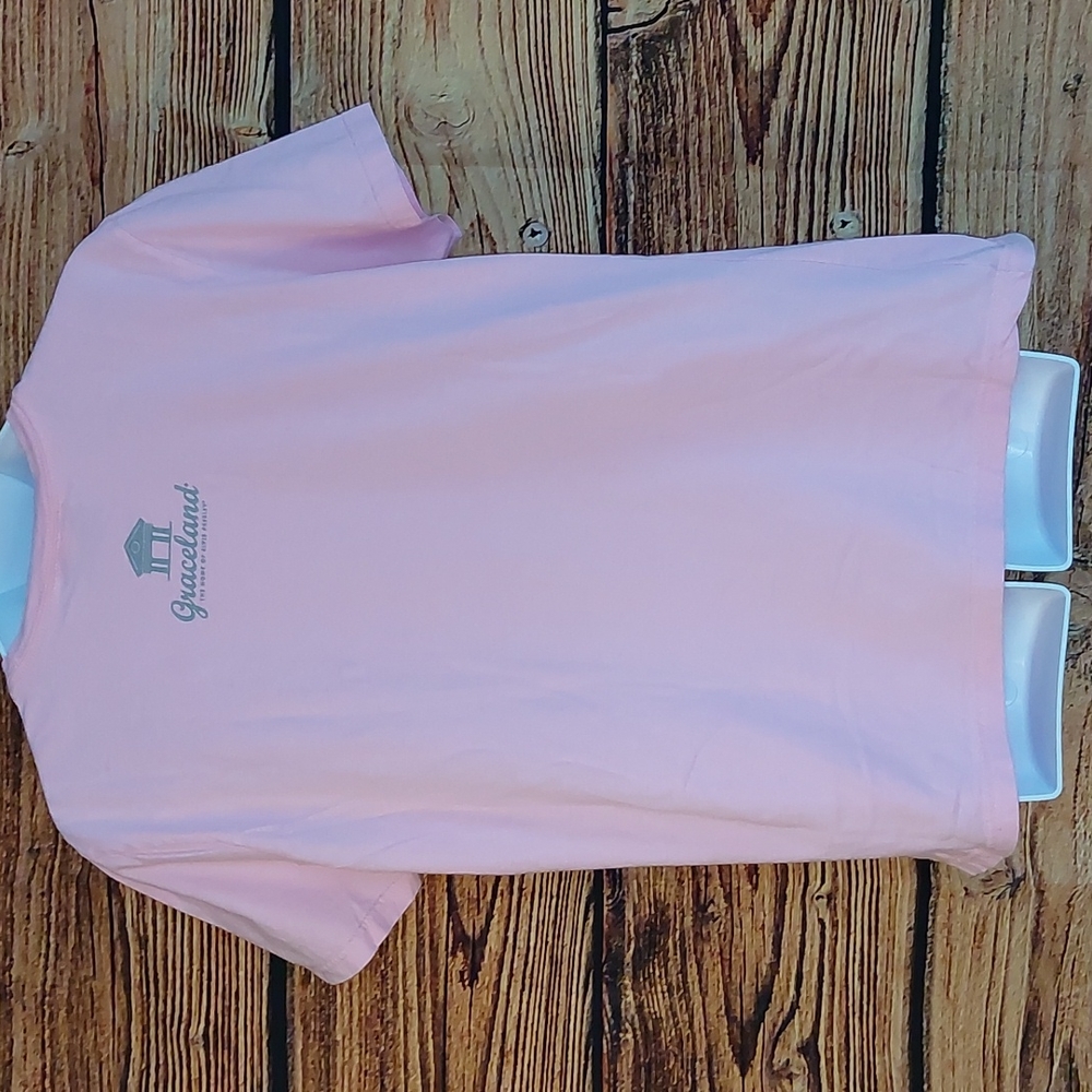 Elvis Presley The King Graceland Pink Cadillac Tee Shirt M Medium - Picture 2 of 5